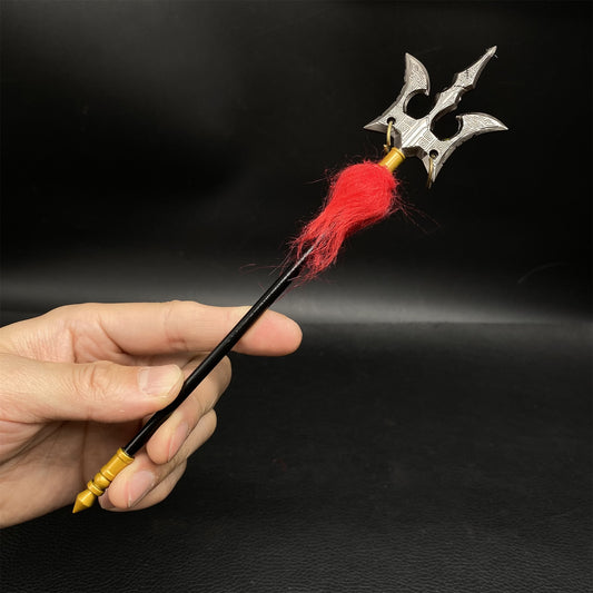 Chinese Anime Peripherals Nezha 2 General Shark Trident Metal Replica