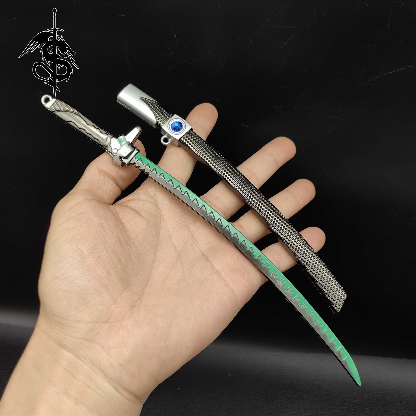 Metal Genji Dragon Blade Miniature Genji Katana Alloy Replica