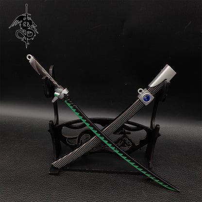 Metal Genji Dragon Blade Miniature Genji Katana Alloy Replica