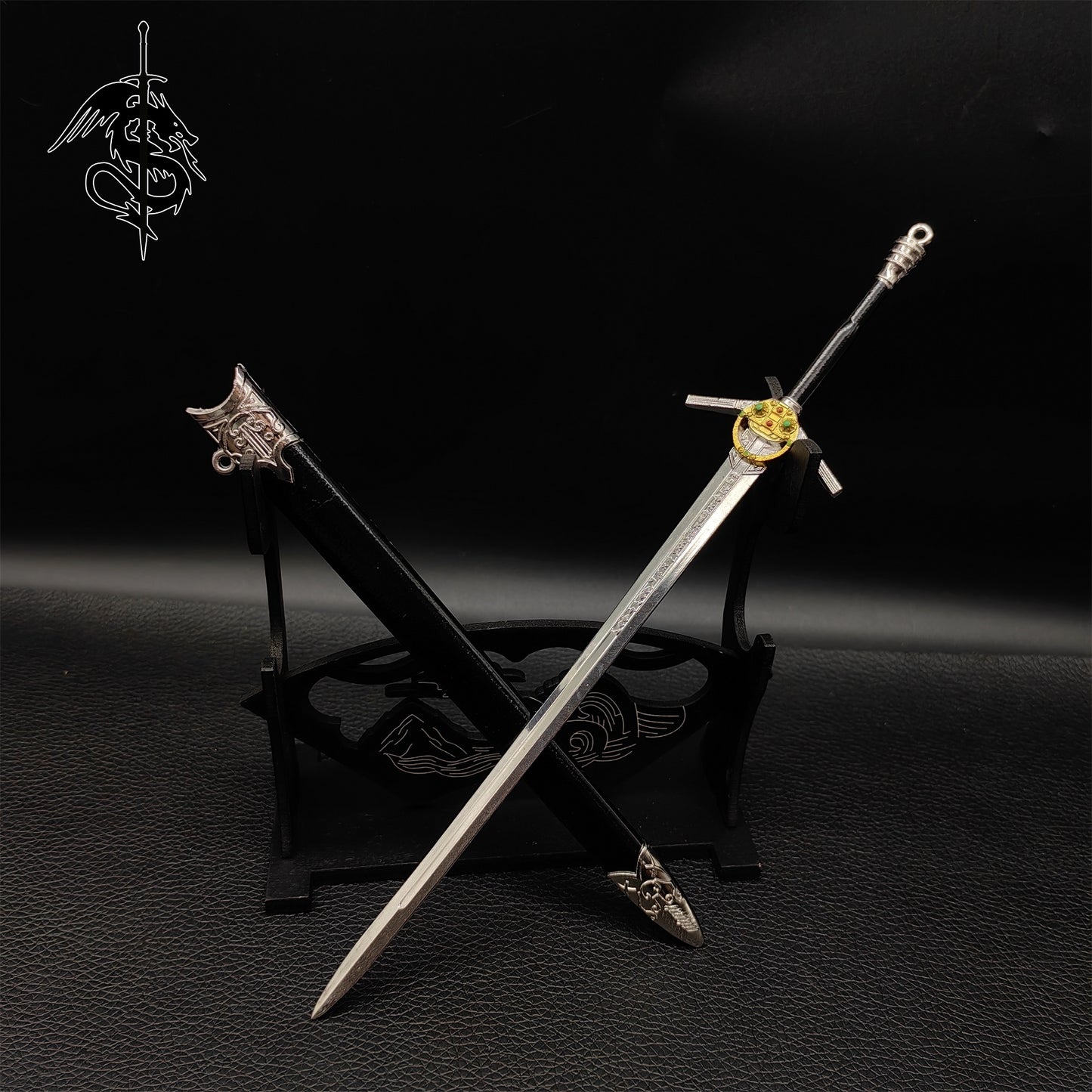 Metal Geralt Steel Sword Replica Tiny Geralt of Rivia Sword