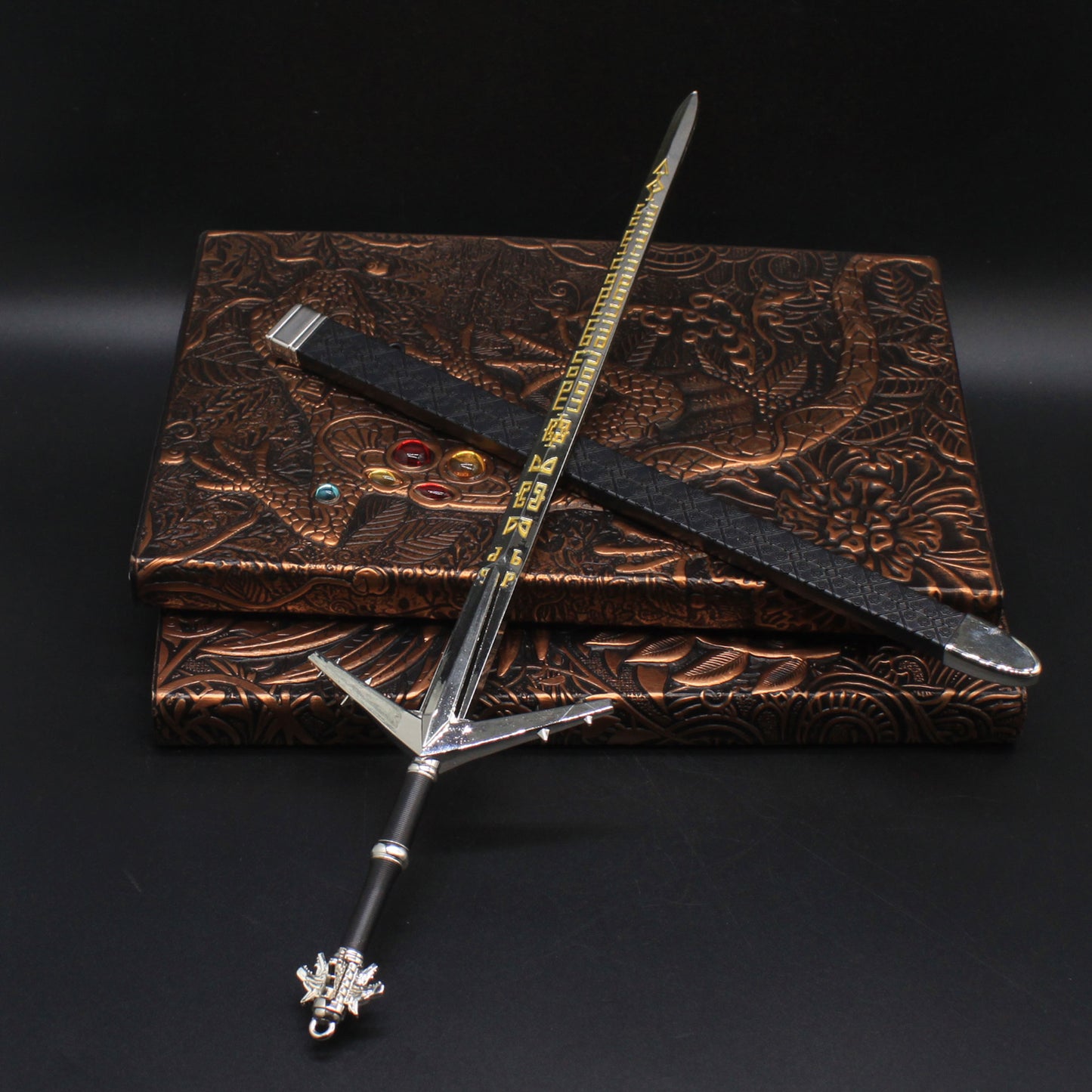 Aerondight Sword Small Metal Replica Geralt Silver Sword