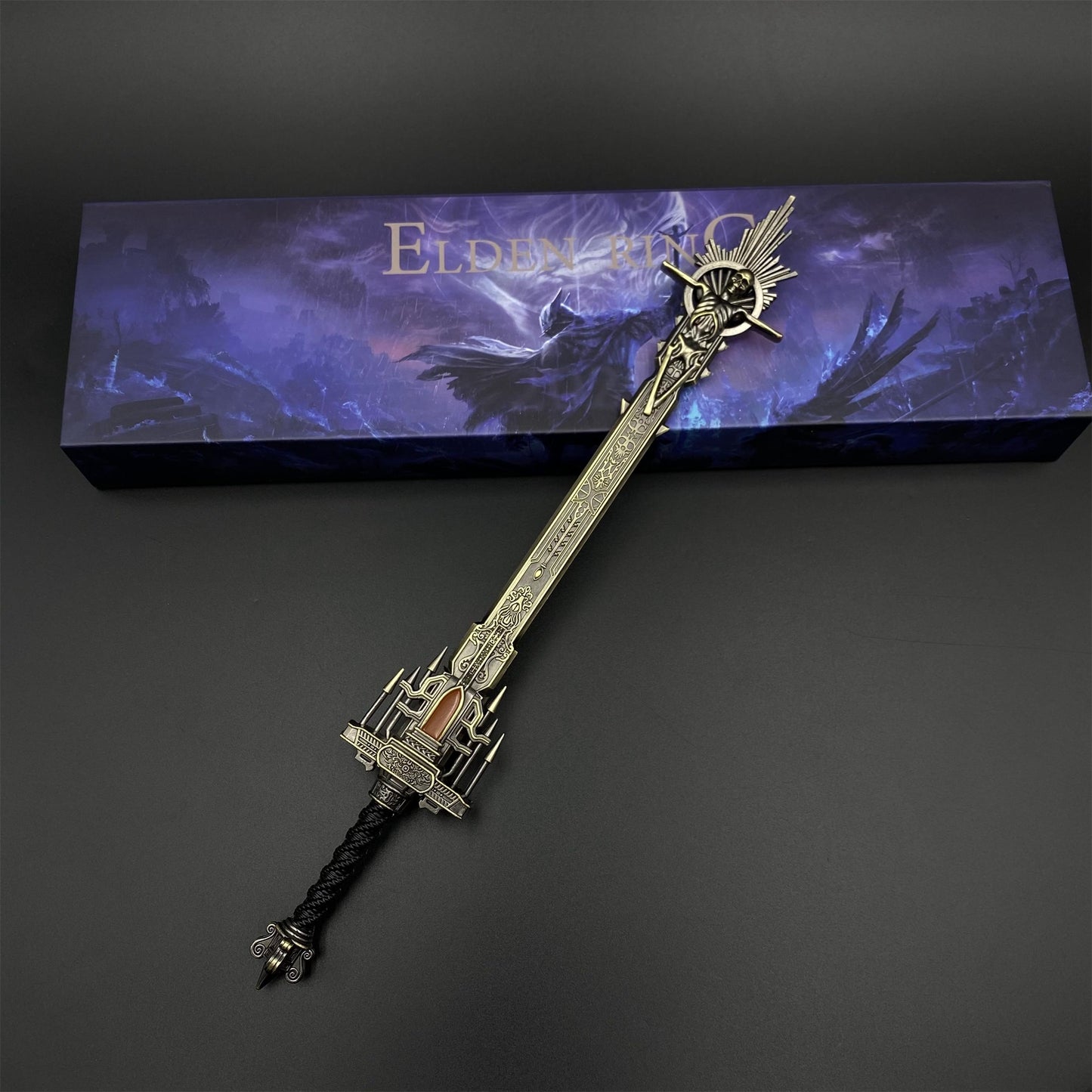 Soul Game Golden Epitaph Sword Metal Miniature 30CM/11.8"