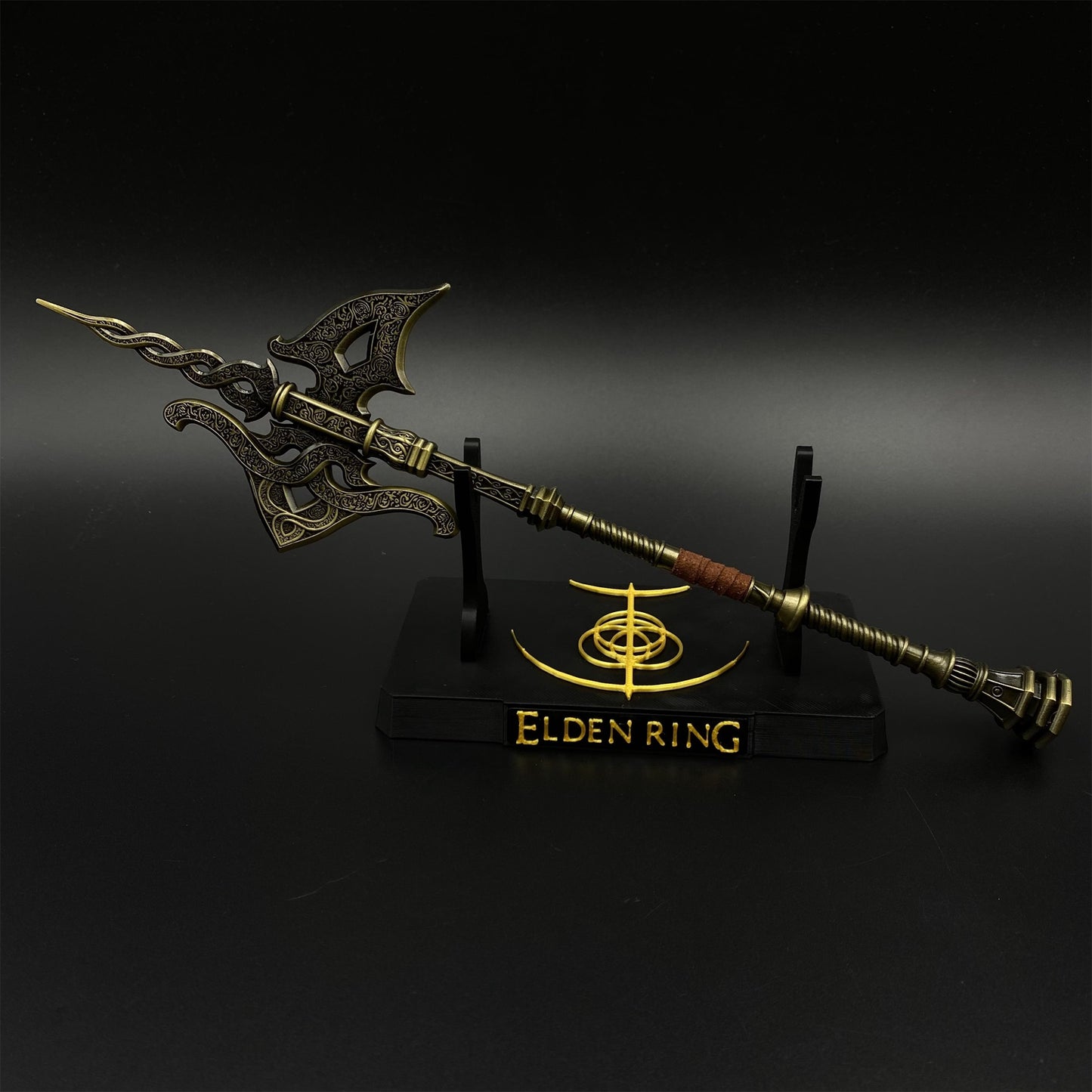 Soul Game Tree Sentinel Golden Halberd Metal Craft For Collection