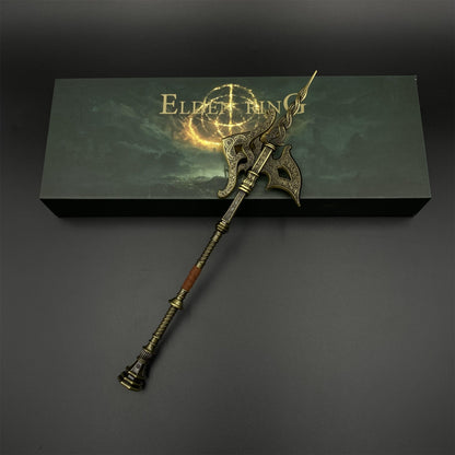 Soul Game Tree Sentinel Golden Halberd Metal Craft For Collection