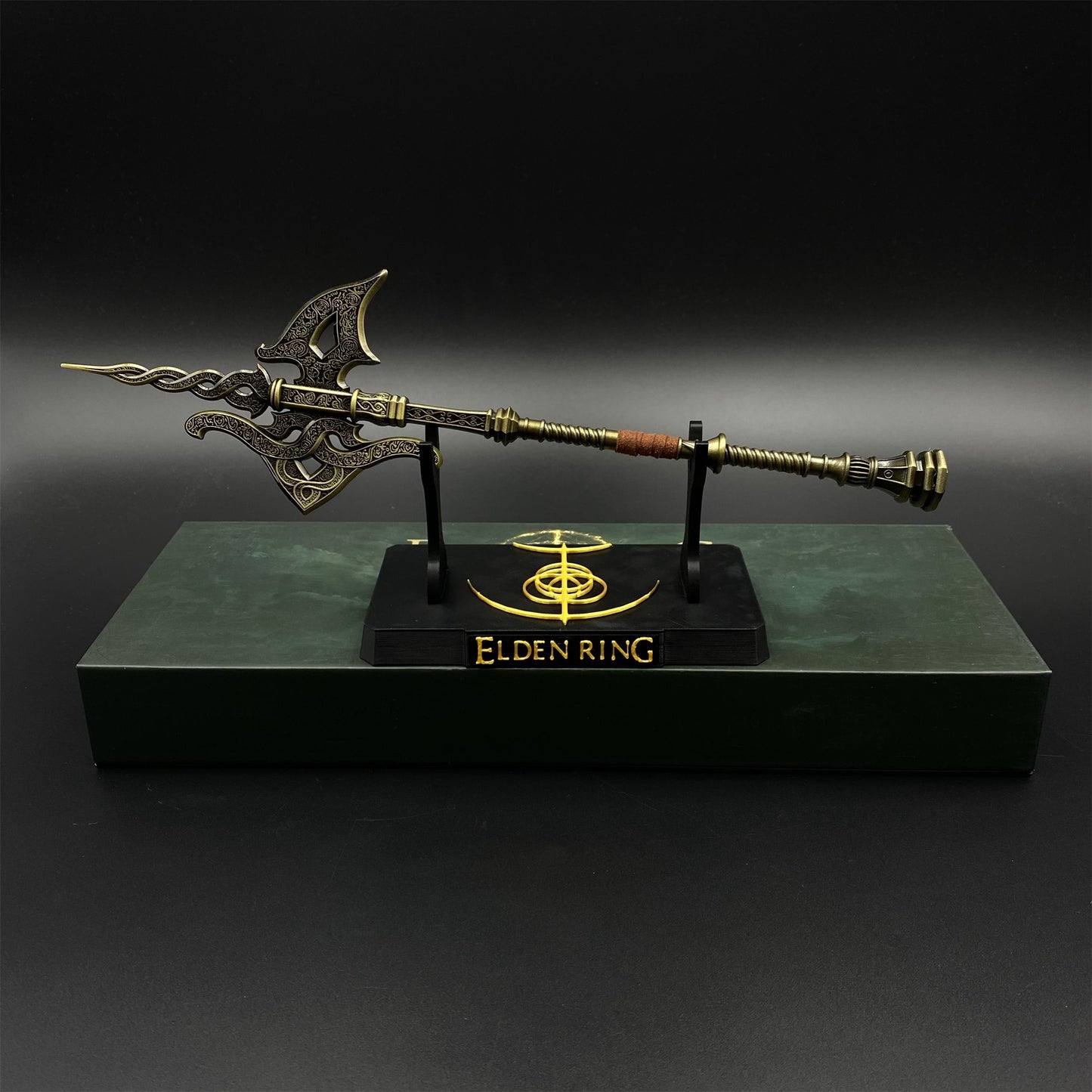 Soul Game Tree Sentinel Golden Halberd Metal Craft For Collection
