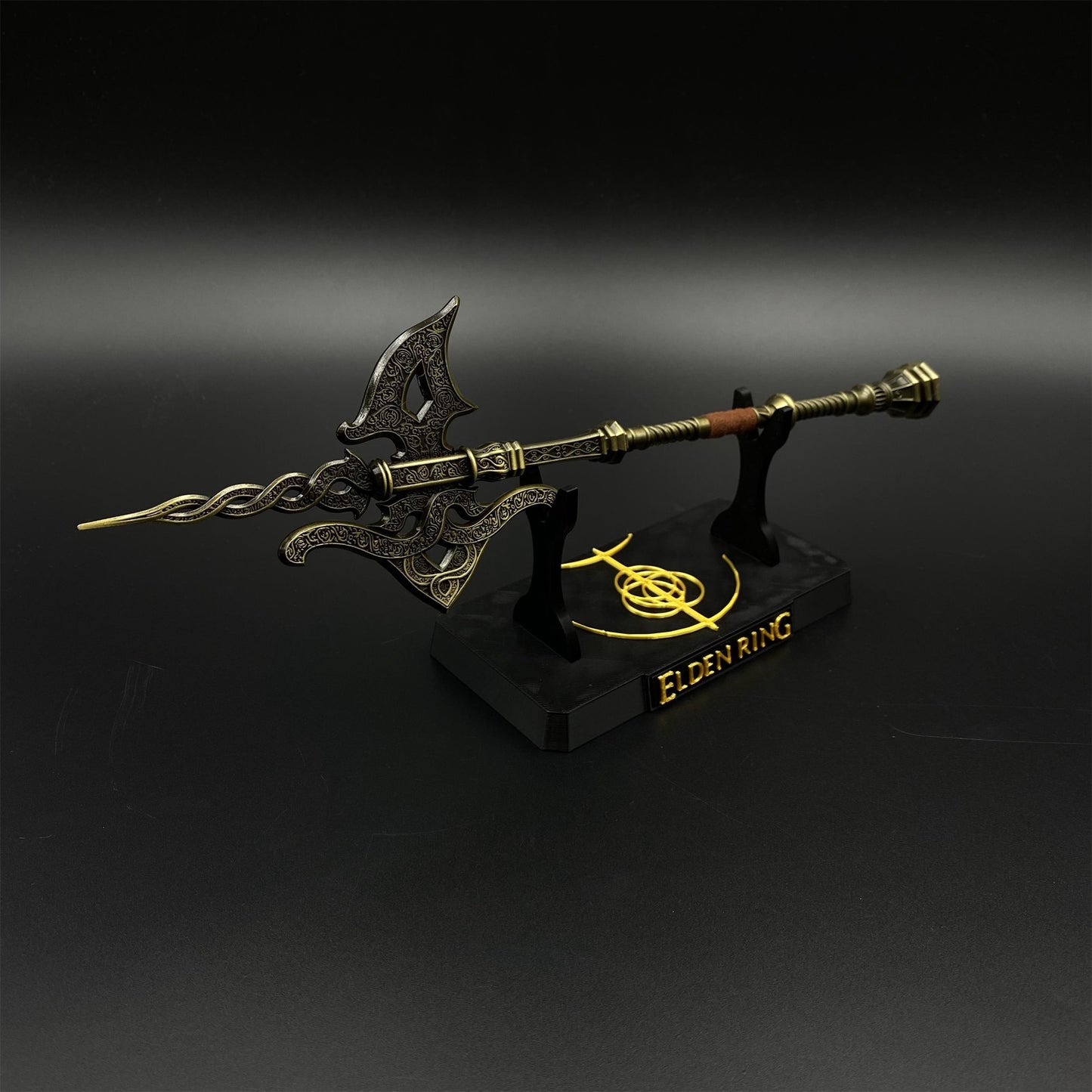 Soul Game Tree Sentinel Golden Halberd Metal Craft For Collection