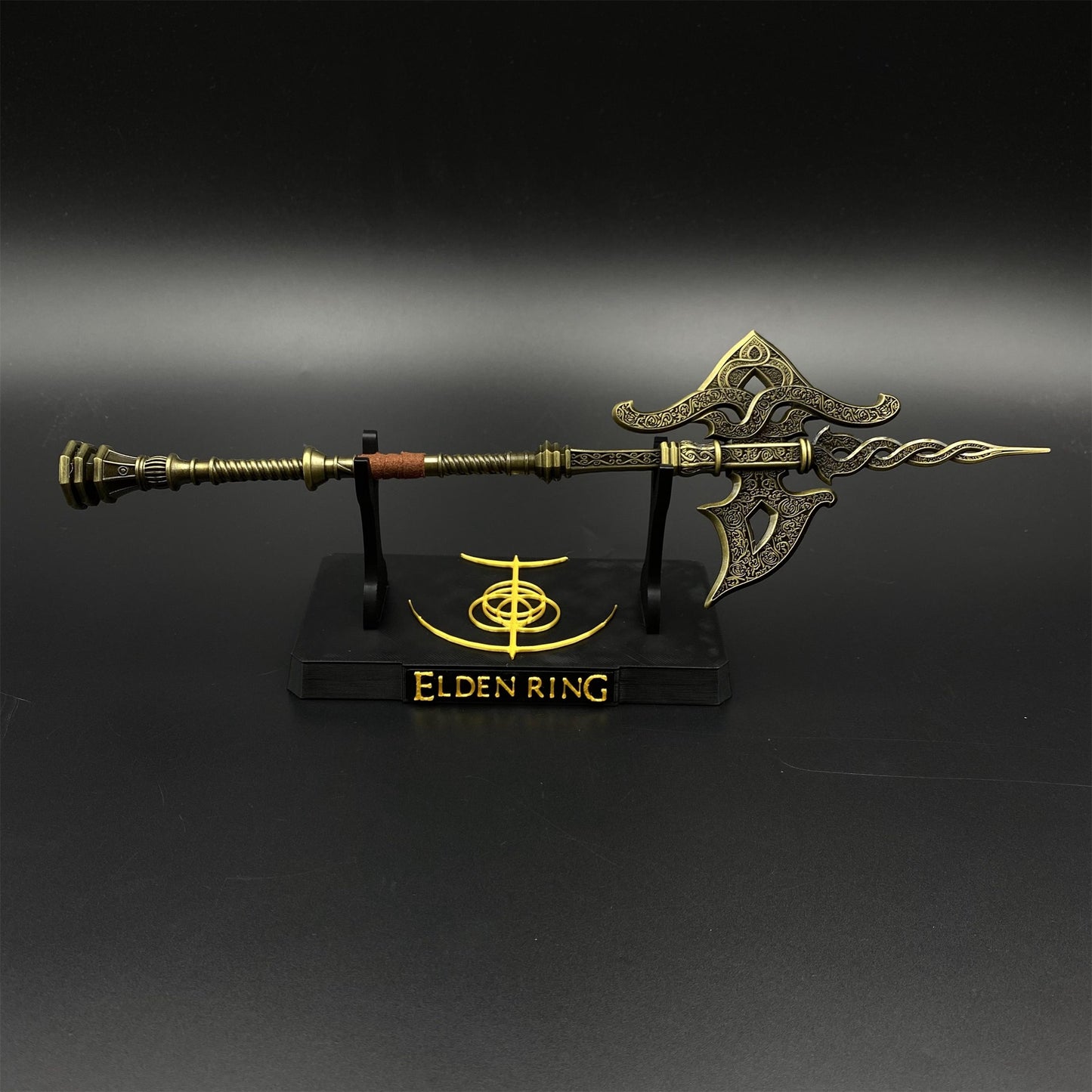 Soul Game Tree Sentinel Golden Halberd Metal Craft For Collection
