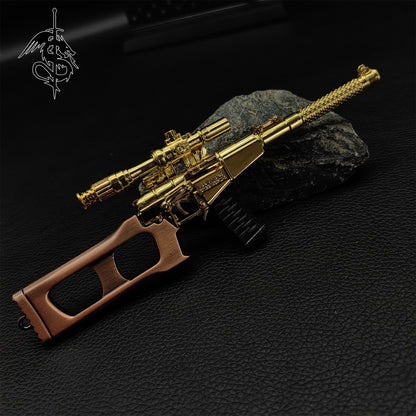 Golden Plated VSS Miniature Small VSS Sniper Rifle Replica