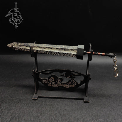 Damascus Pattern ER Greatsword Metal Miniature 22CM/8.7"