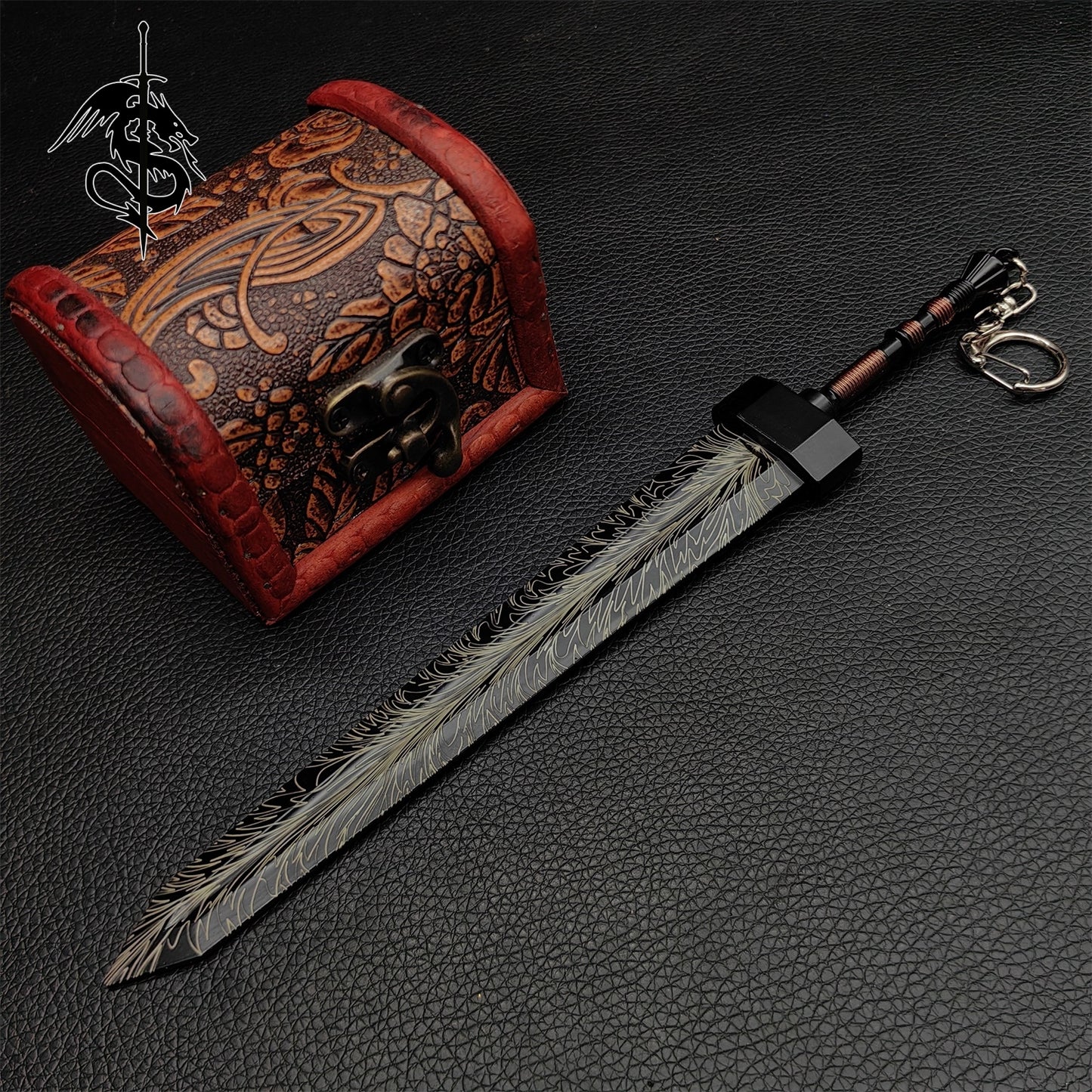 Damascus Pattern ER Greatsword Metal Miniature 22CM/8.7"