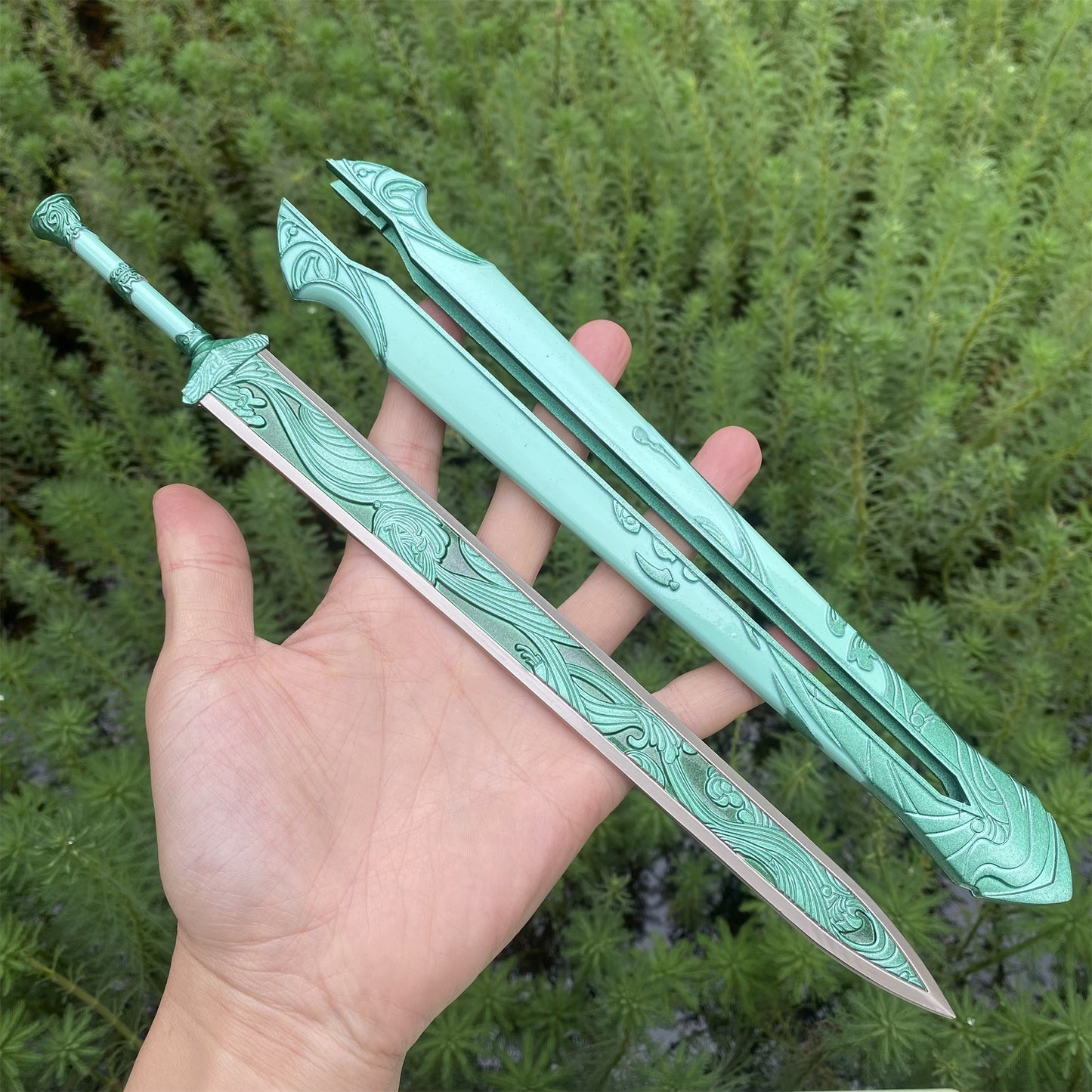Game Peripheral Green Sea Sword & Cyan Sky Sword 2 In 1 Gift Box