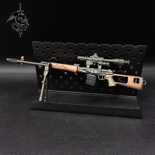 Miniature Gun Stand  Tiny Gun Model Holder Weapons Display Stand 
