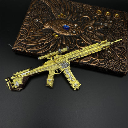 Metal DF HK416 Ace of Fate Gun Miniature For Collection