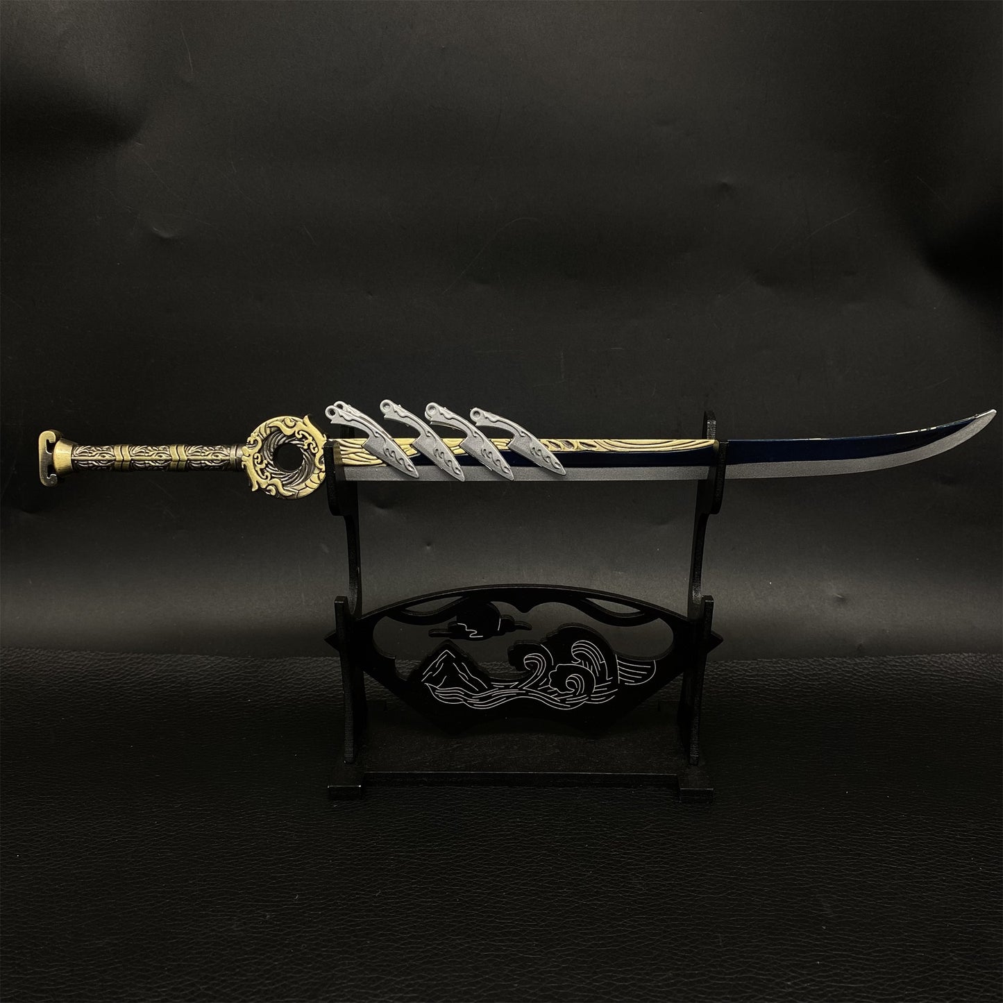 Cold Weapon Han Li Golden Fuzi Knife Metal Mini Replica