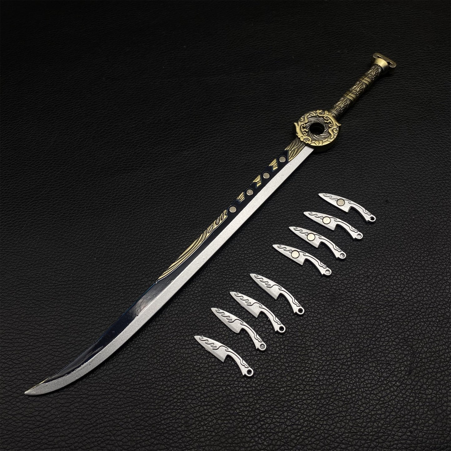 Cold Weapon Han Li Golden Fuzi Knife Metal Mini Replica