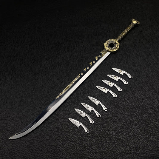 Cold Weapon Han Li Golden Fuzi Knife Metal Mini Replica