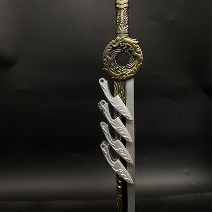 Cold Weapon Han Li Golden Fuzi Knife Metal Mini Replica