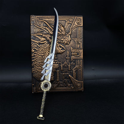 Cold Weapon Han Li Golden Fuzi Knife Metal Mini Replica