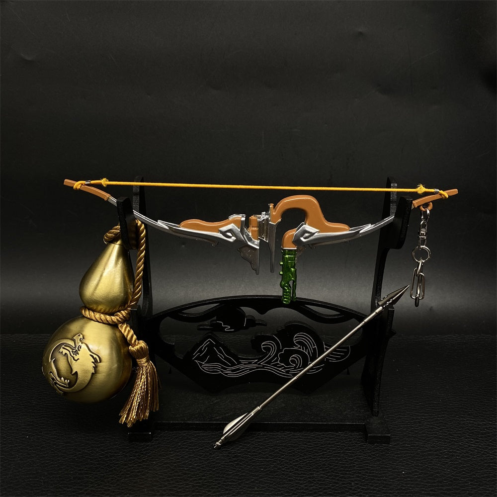 Hanzo Dragon Storm Bow Metal Miniature With Gourd Liquor Container