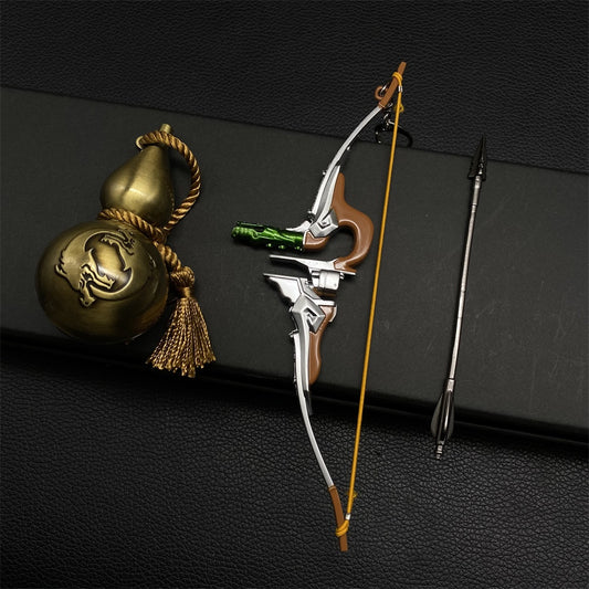Hanzo Dragon Storm Bow Metal Miniature With Gourd Liquor Container