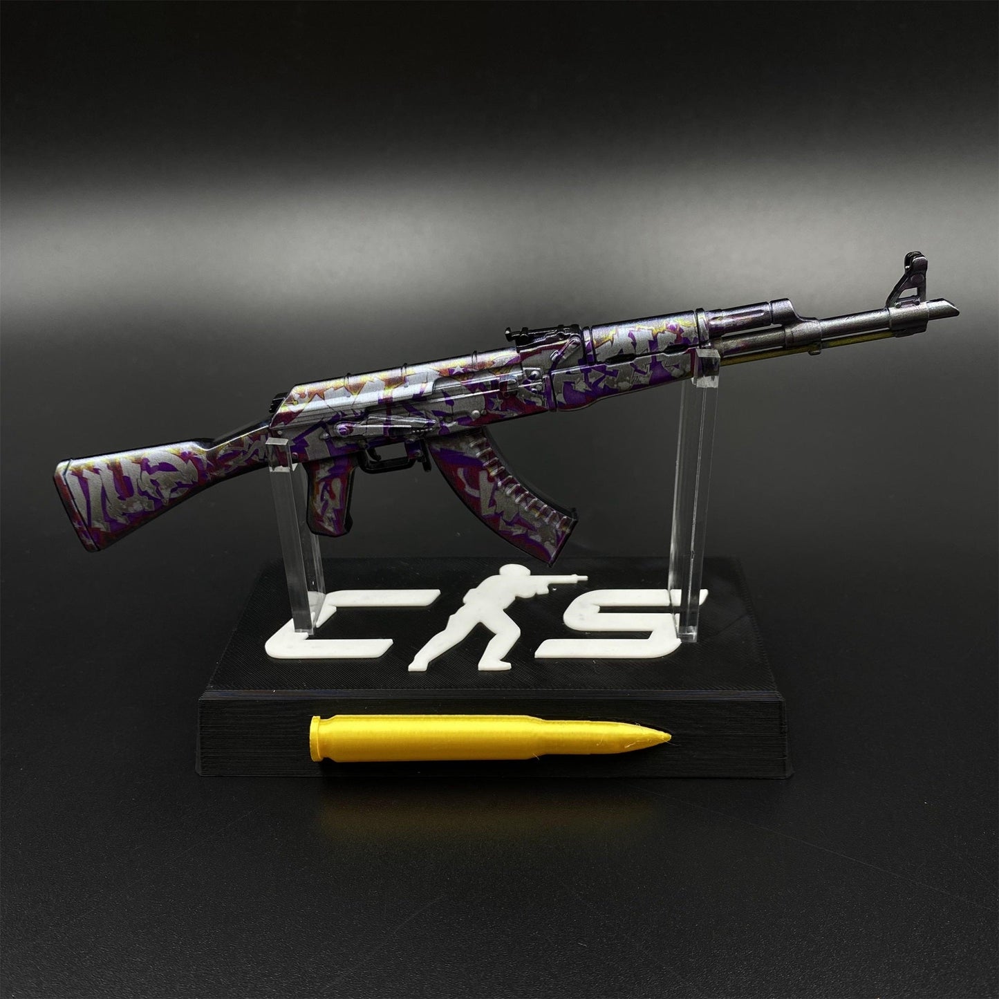 Hot Game CS2 AK47 Head Shot Skin Metal Replica Game Prop Collectible