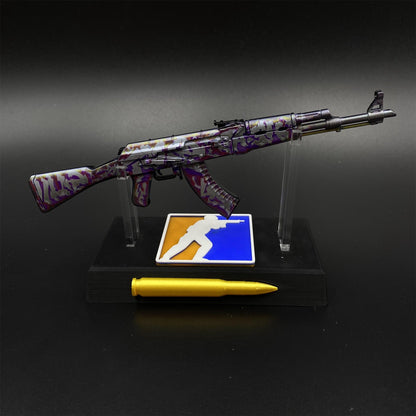 Hot Game CS2 AK47 Head Shot Skin Metal Replica Game Prop Collectible