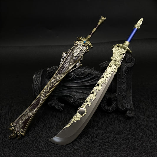Heaven Sword And Dragon Saber Metal Miniature