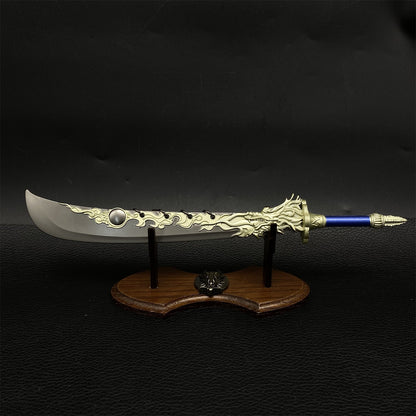 Heaven Sword And Dragon Saber Metal Miniature