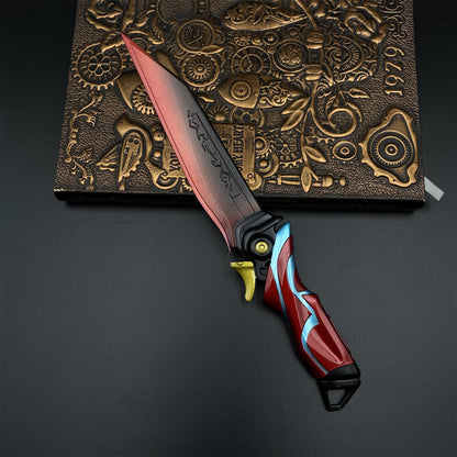 Valo Galaxy Holo Meridian Knife Metal Dull Blade Prop For Collection