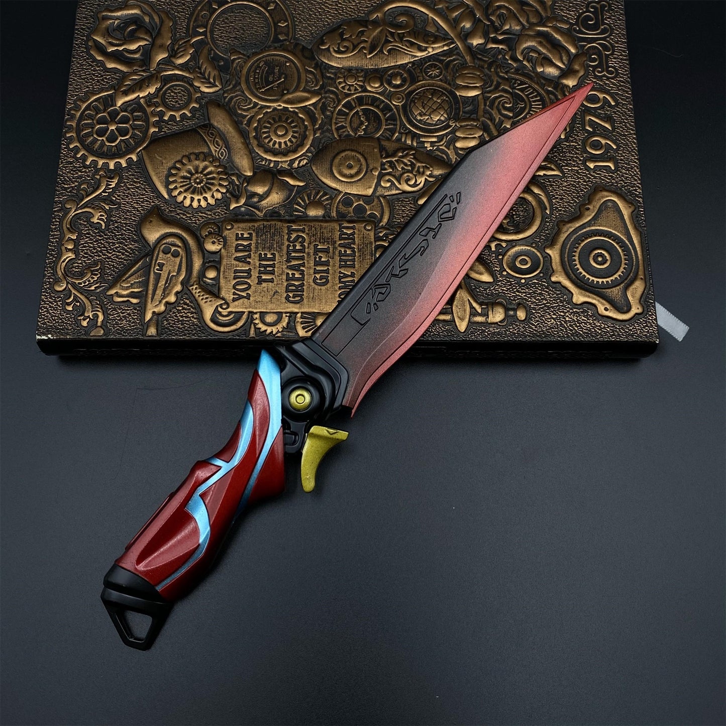 Valo Galaxy Holo Meridian Knife Metal Dull Blade Prop For Collection