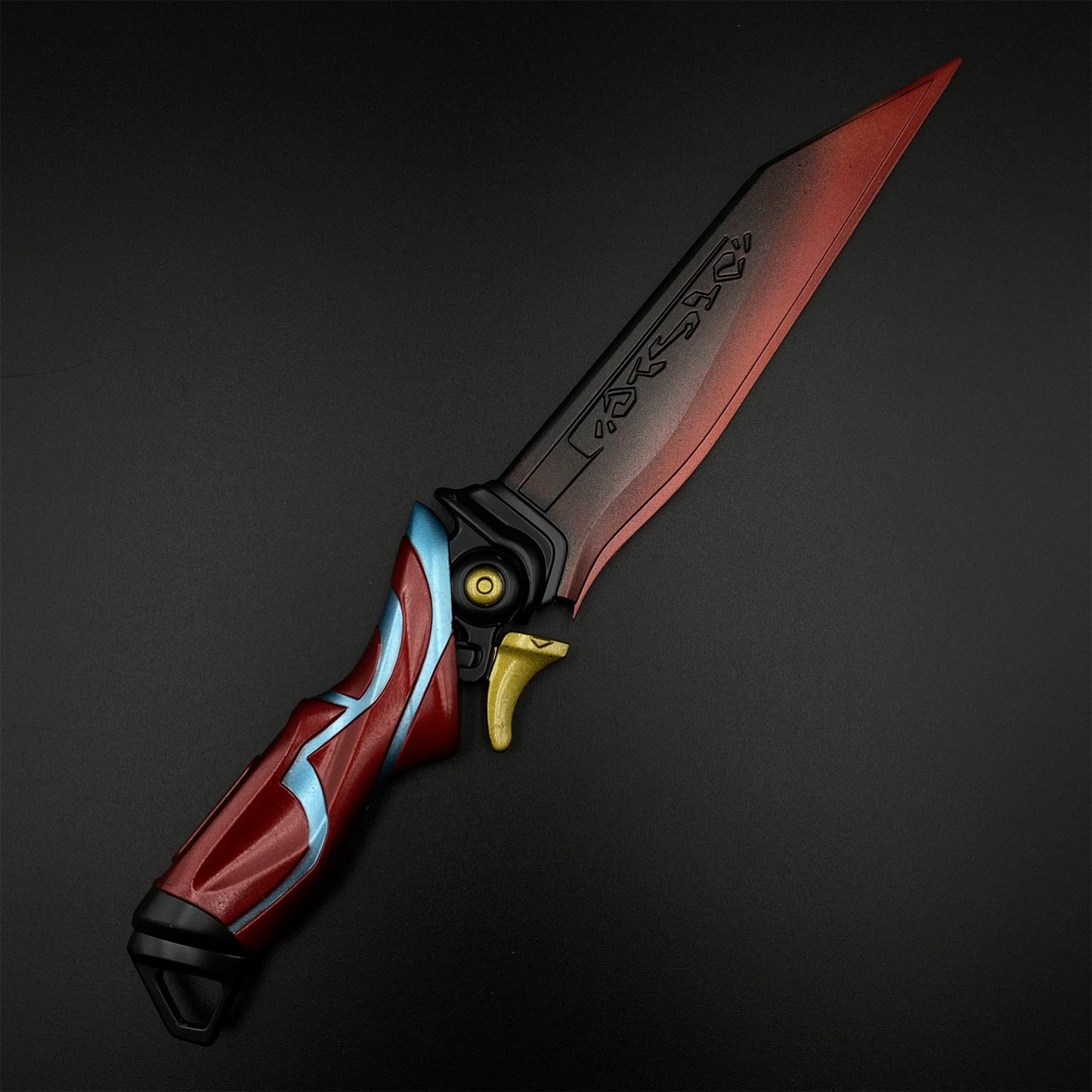 Valo Galaxy Holo Meridian Knife Metal Dull Blade Prop For Collection