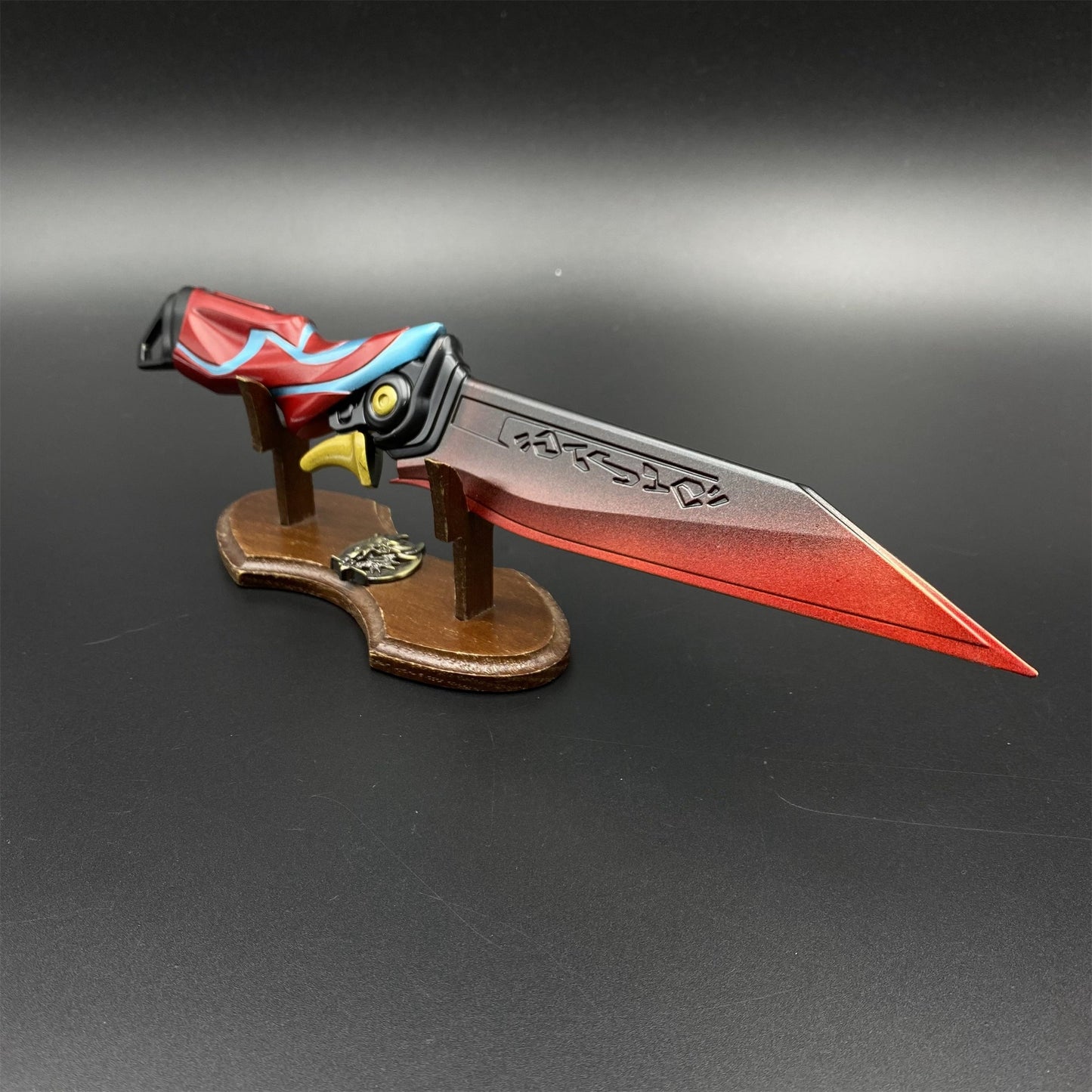 Valo Galaxy Holo Meridian Knife Metal Dull Blade Prop For Collection