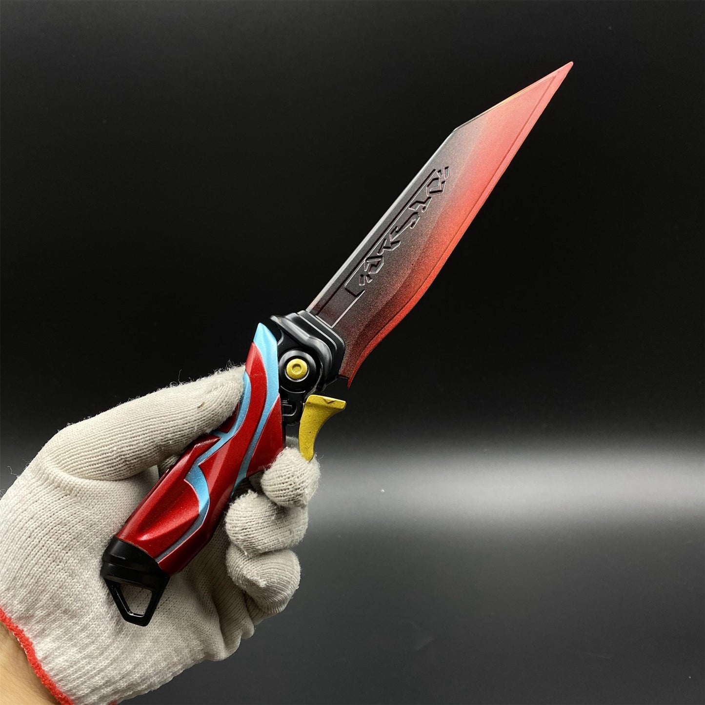Valo Galaxy Holo Meridian Knife Metal Dull Blade Prop For Collection