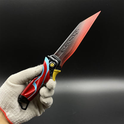 Valo Galaxy Holo Meridian Knife Metal Dull Blade Prop For Collection