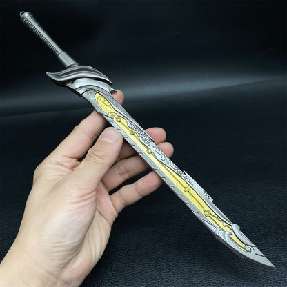 Metal Dark Pattern Startling Hung Knife Replica Display Collection