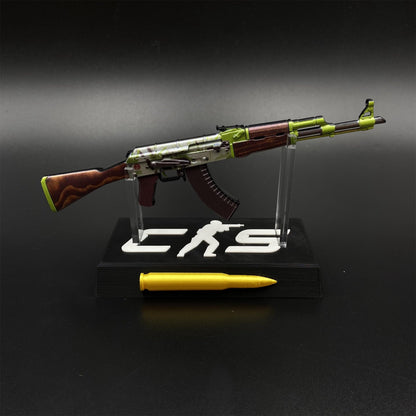 Hot Game CS2 AK‑47 Hydroponic Skin Camouflage Mini Metal Replica