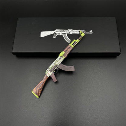 Hot Game CS2 AK‑47 Hydroponic Skin Camouflage Mini Metal Replica