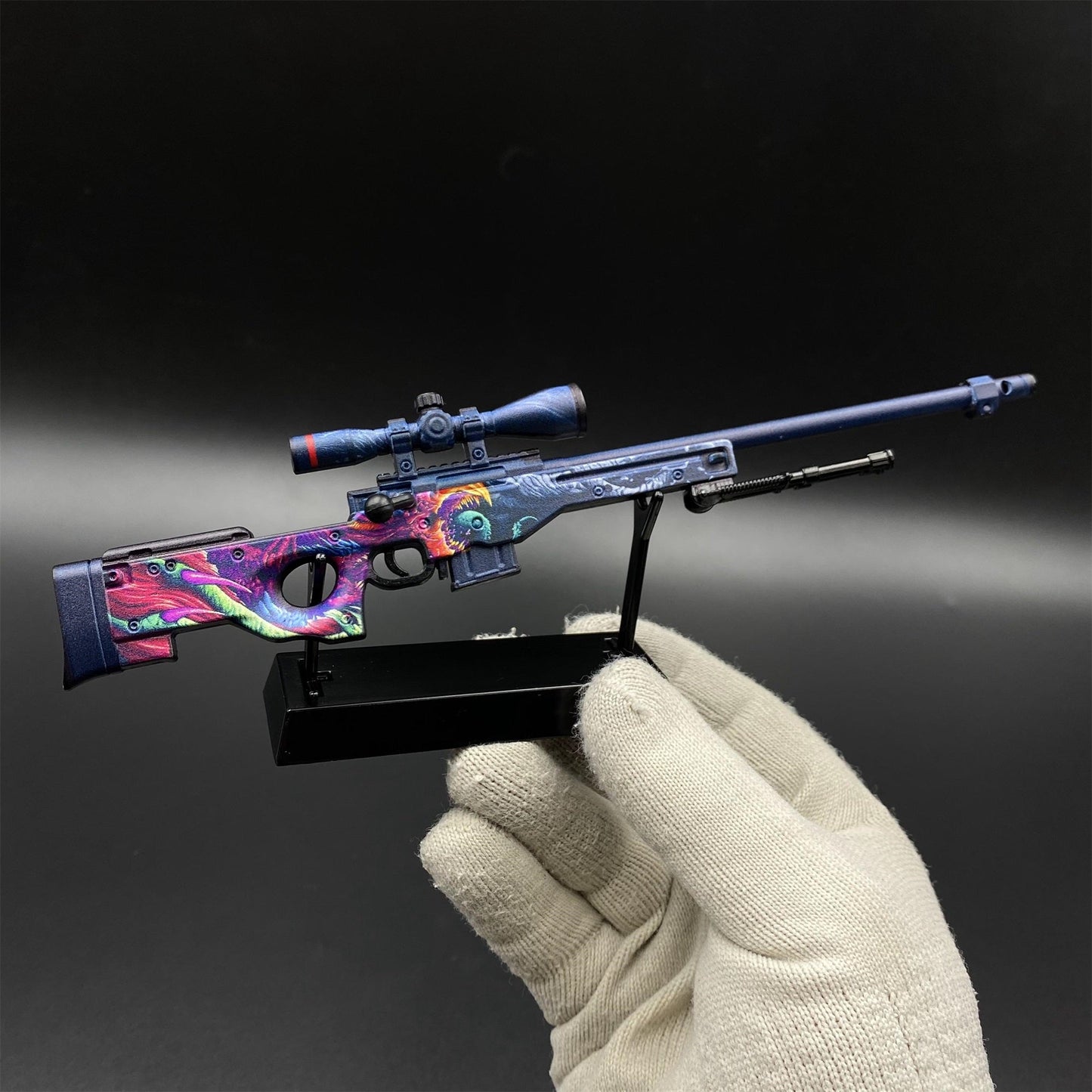 Hot Game CS2 Tiny Gun Hyper Beast AWP Metal Replica Game Prop Collectible