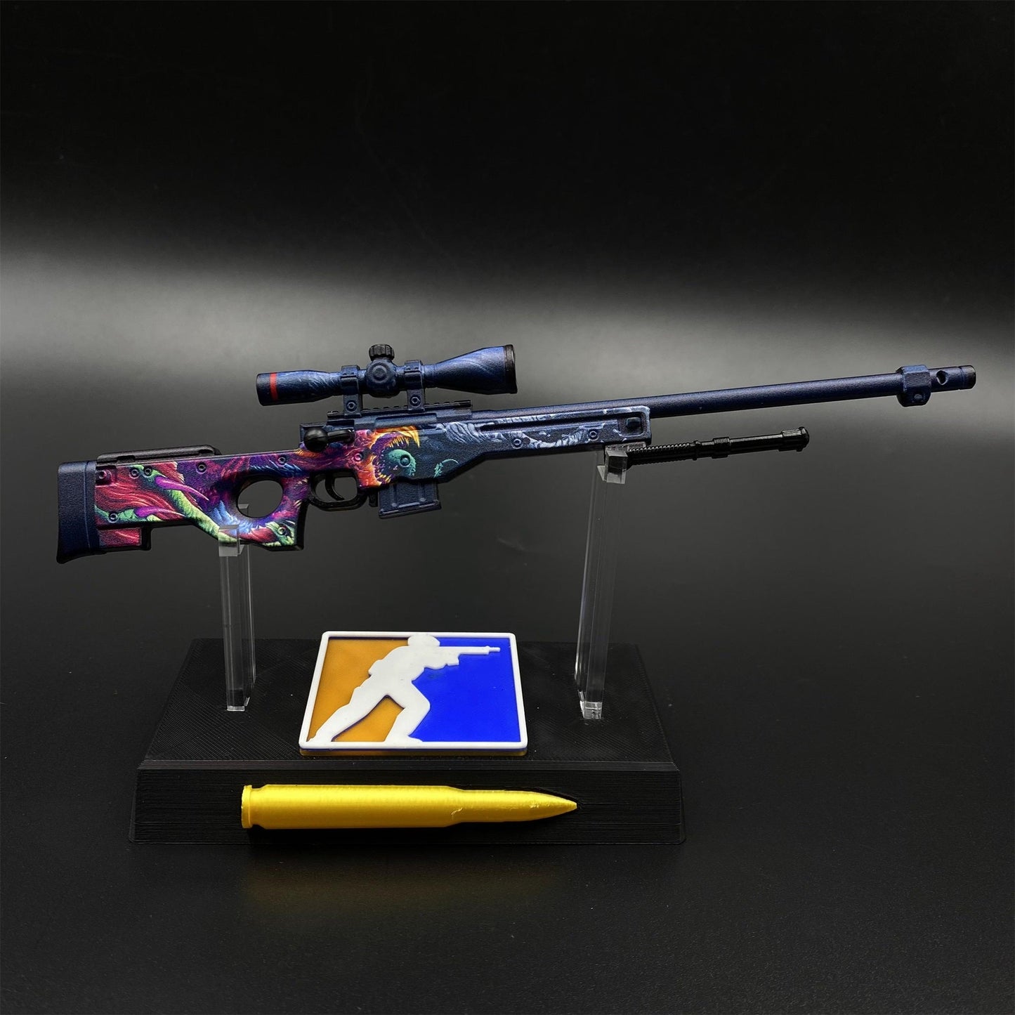 Hot Game CS2 Tiny Gun Hyper Beast AWP Metal Replica Game Prop Collectible