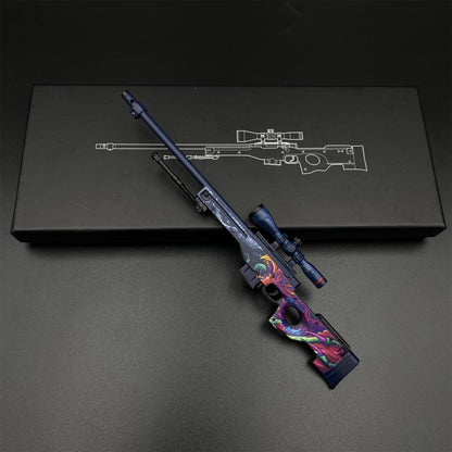 Hot Game CS2 Tiny Gun Hyper Beast AWP Metal Replica Game Prop Collectible