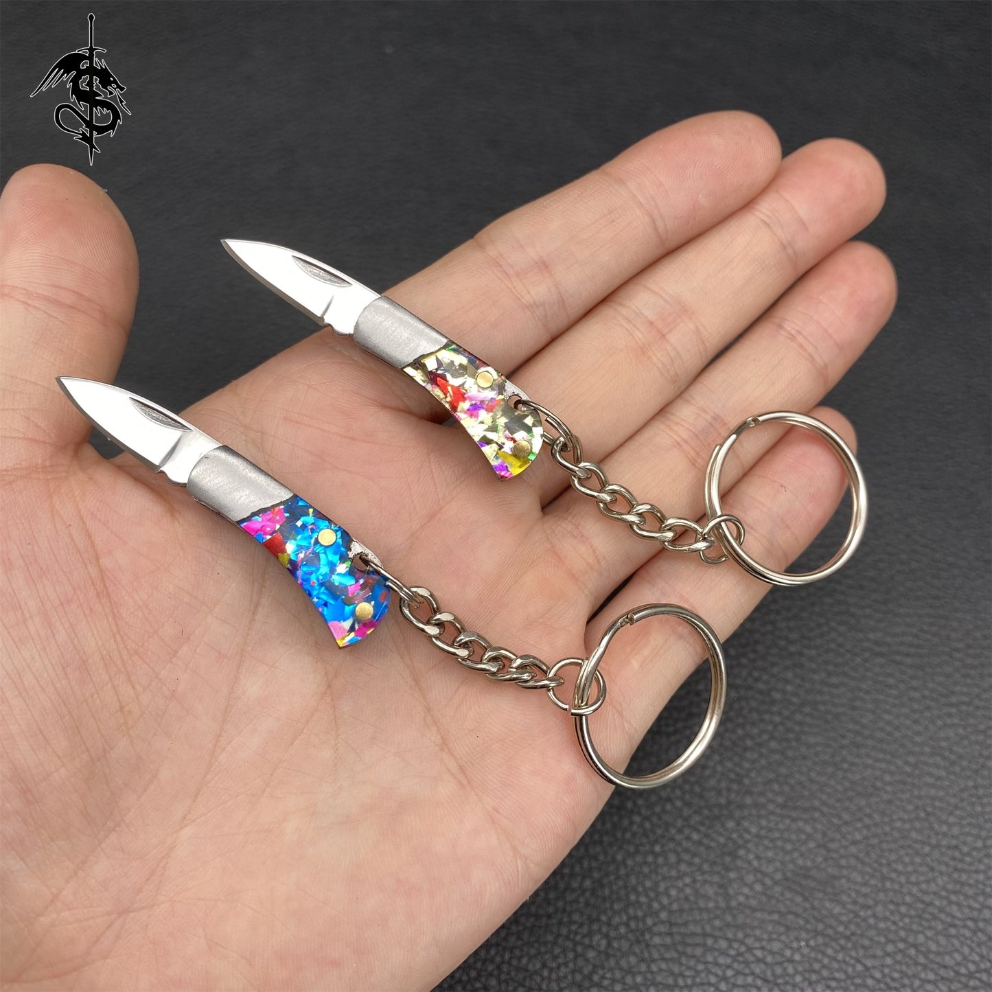Colored Acrylic Handle Mini Knife EDC Sharp Outdoor Tool Knife