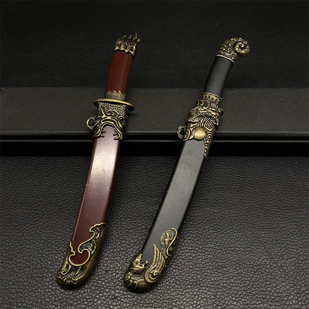 Dragon and Tiger Double Blade Metal Craft