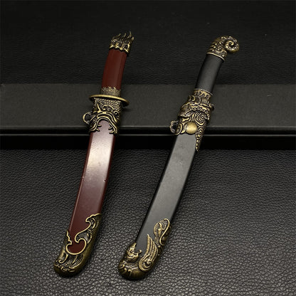 Dragon and Tiger Double Blade Metal Craft