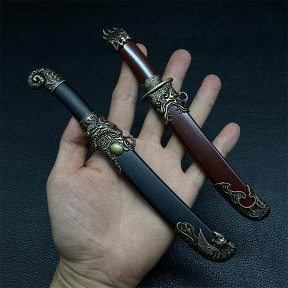 Dragon and Tiger Double Blade Metal Craft
