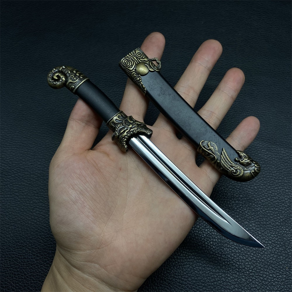 Dragon and Tiger Double Blade Metal Craft