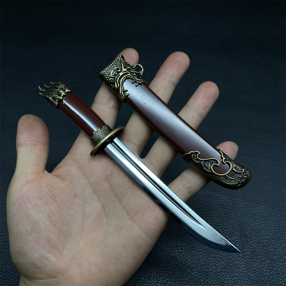 Dragon and Tiger Double Blade Metal Craft