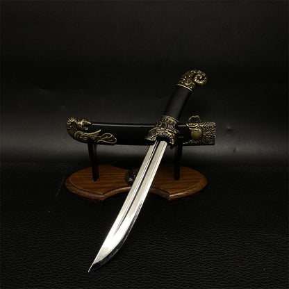 Dragon and Tiger Double Blade Metal Craft