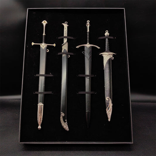 Metal Tiny Middle Age Holy Sword 4 In 1 Pack