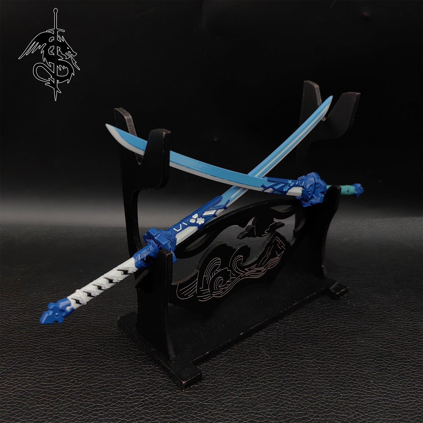 Dual Katana Miniature Figure Weapon