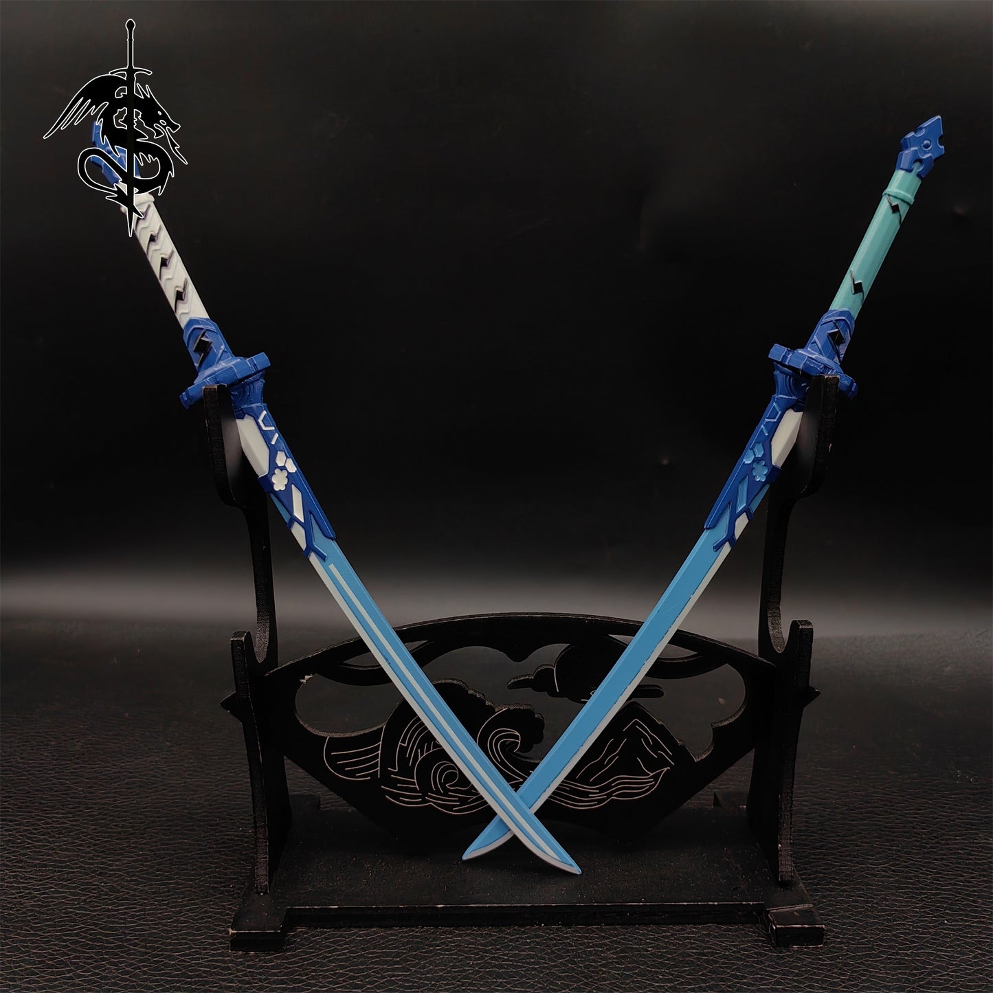 Dual Katana Miniature Figure Weapon